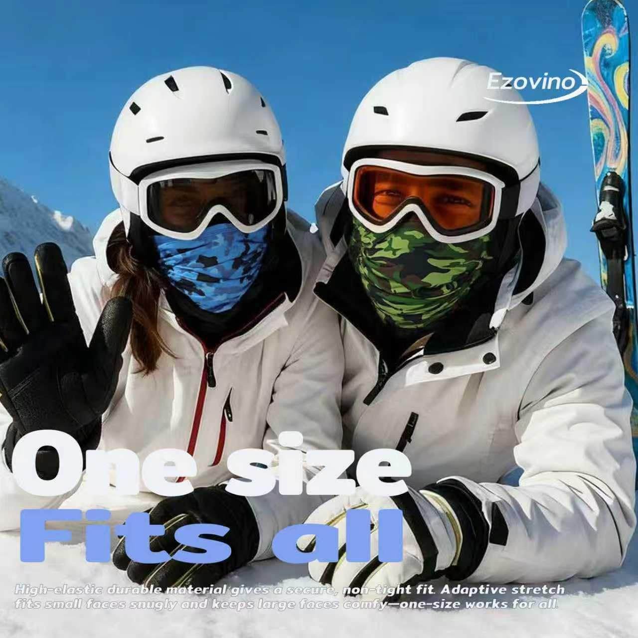 Neck Gaiter Face Mask,Sun Cooling Scarf,Balaclava Bandana Cover for Men Women - Multicoloured 03 image number 6