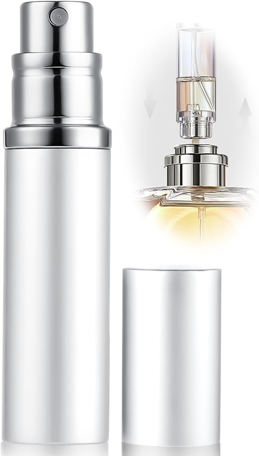 Perfume Atomizer, Refillable, 10Ml, Portable Travel Spray Bottle, Leak Proof, Mini Size, Perfume Atomiser, Bottom, Cologne Dispenser for Men and Women (CA 10Ml Purple)