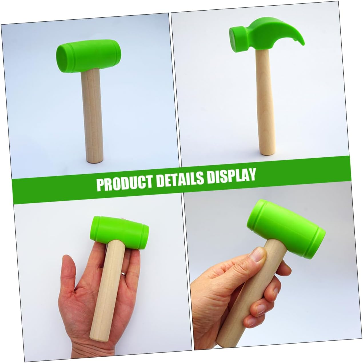 ERINGOGO 2Pcs Small Toyhammer Boys and Girls Hammer Child Toddler Toys Mallet Toy Play Mallet Detailed Craftsmanship for Long-Time Use image number 6
