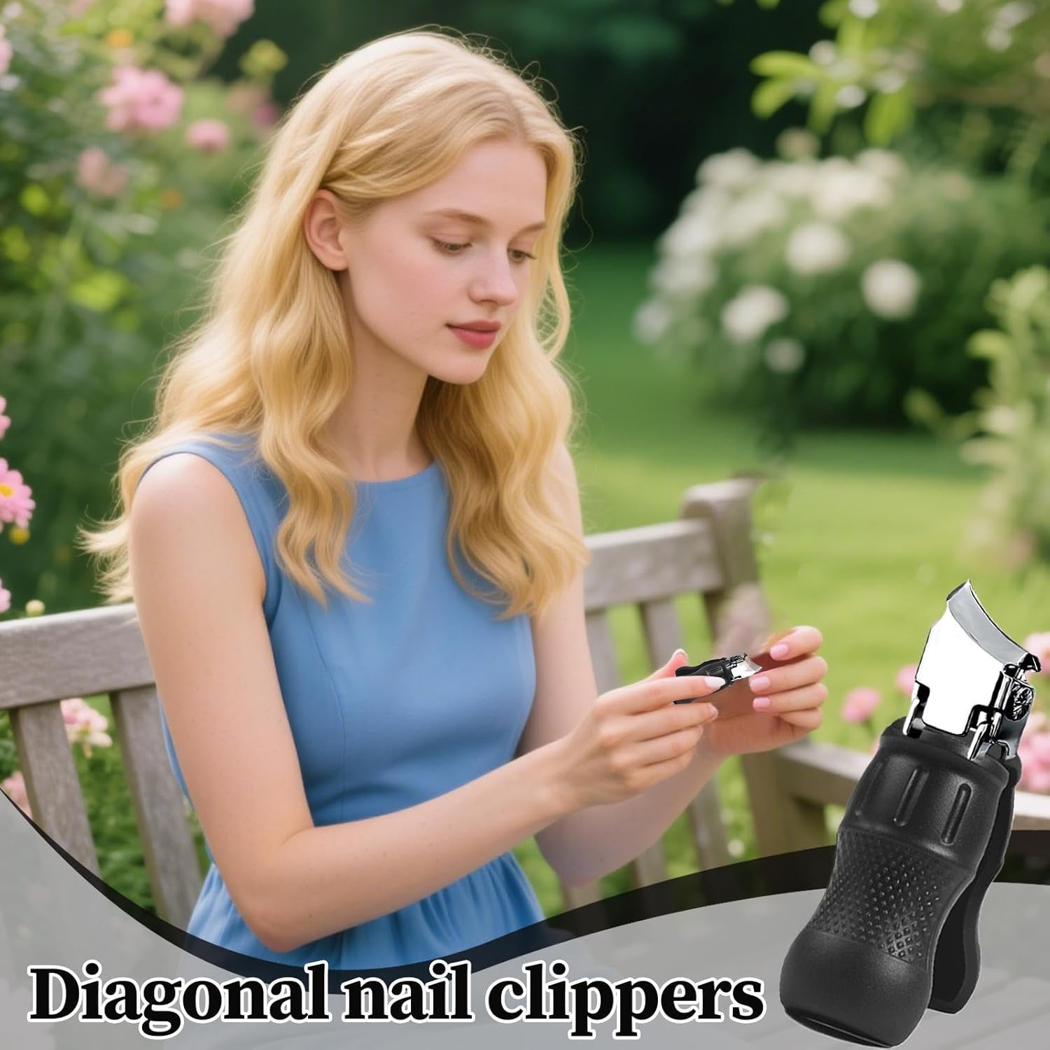 Slanted Nail Clippers | Ingrown Nail Clippers,Heavy-Duty Precision Trimmer Cutter Ergonomic for Elderly Men Women Home Salon Pedicure