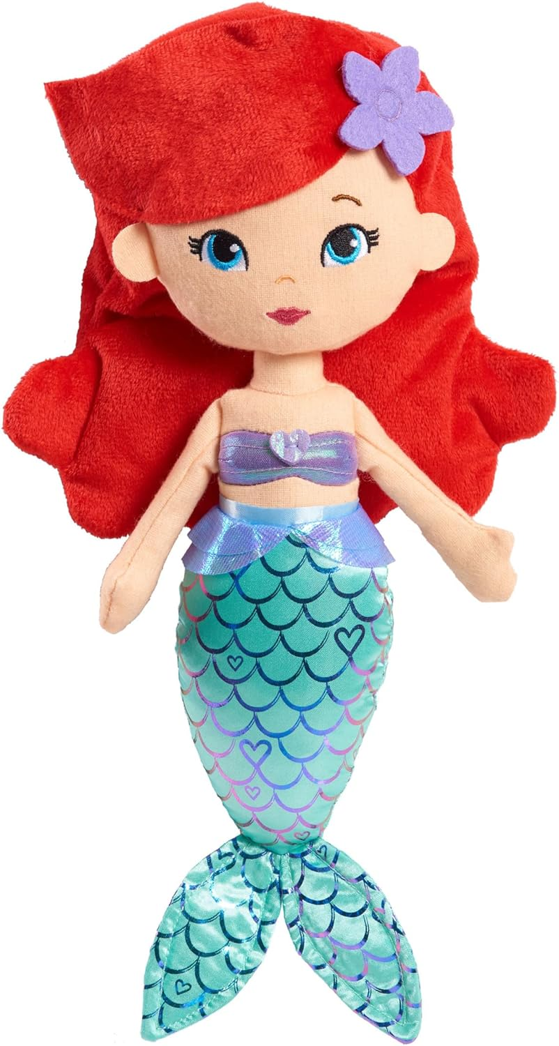 Disney Princess so Sweet Princess Ariel, 13.5-Inch Plush with Red Hair, the Little Mermaid, Kids Toys for Ages 3 up by Just Play image number 1