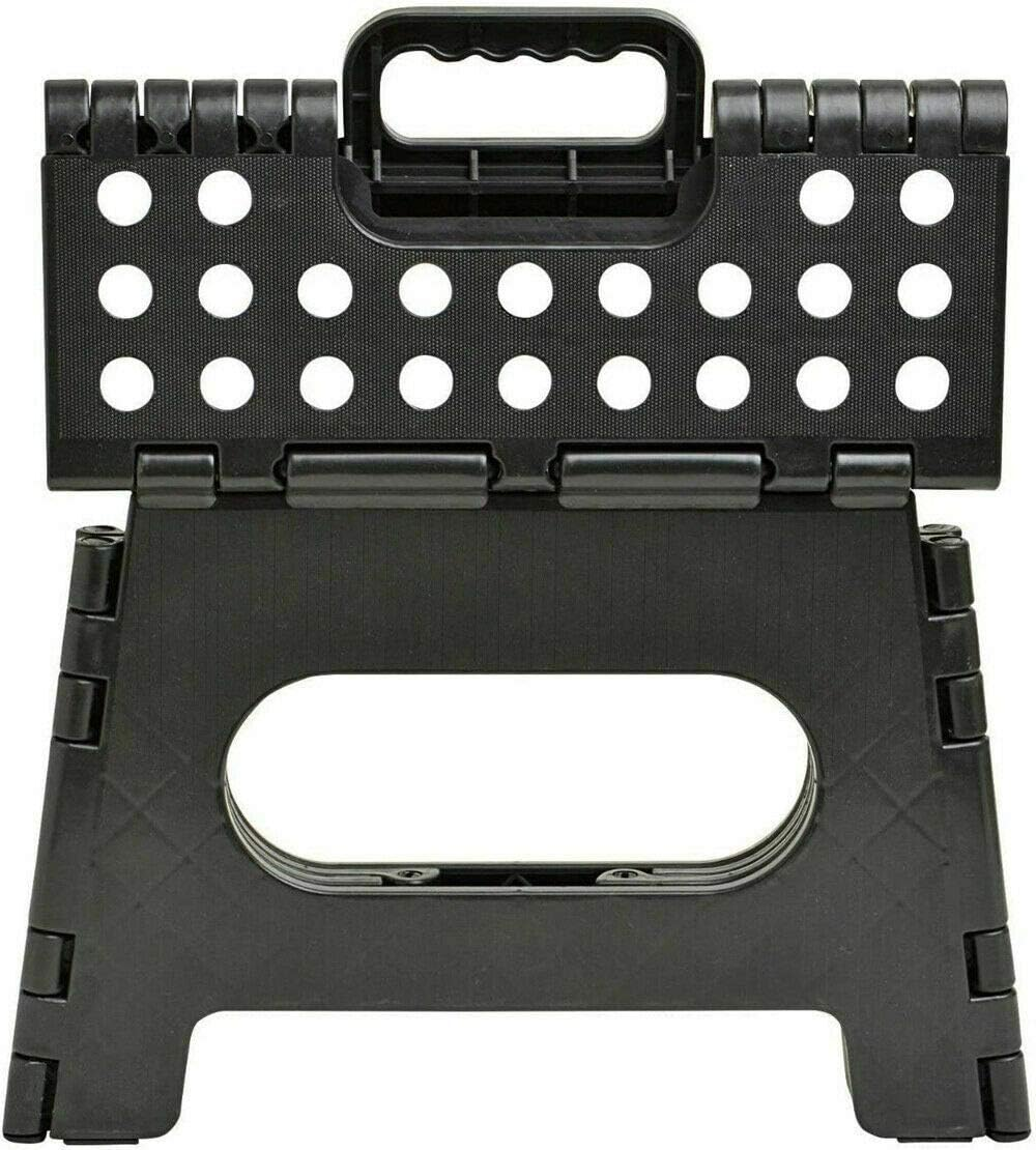 Portable Flat Folding Step Stool Ladder Non Slip Caravan Camping Seat Chair 22/39CM (M/H 22Cm X W 29Cm X D 22Cm) image number 1