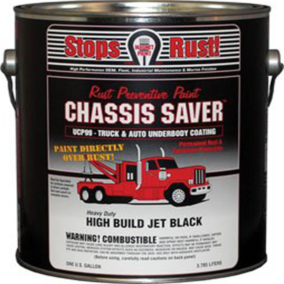 Magnet Paint UCP99-01 Chassis Saver Rust Preventative Paint Gloss Black, 1 Gallon