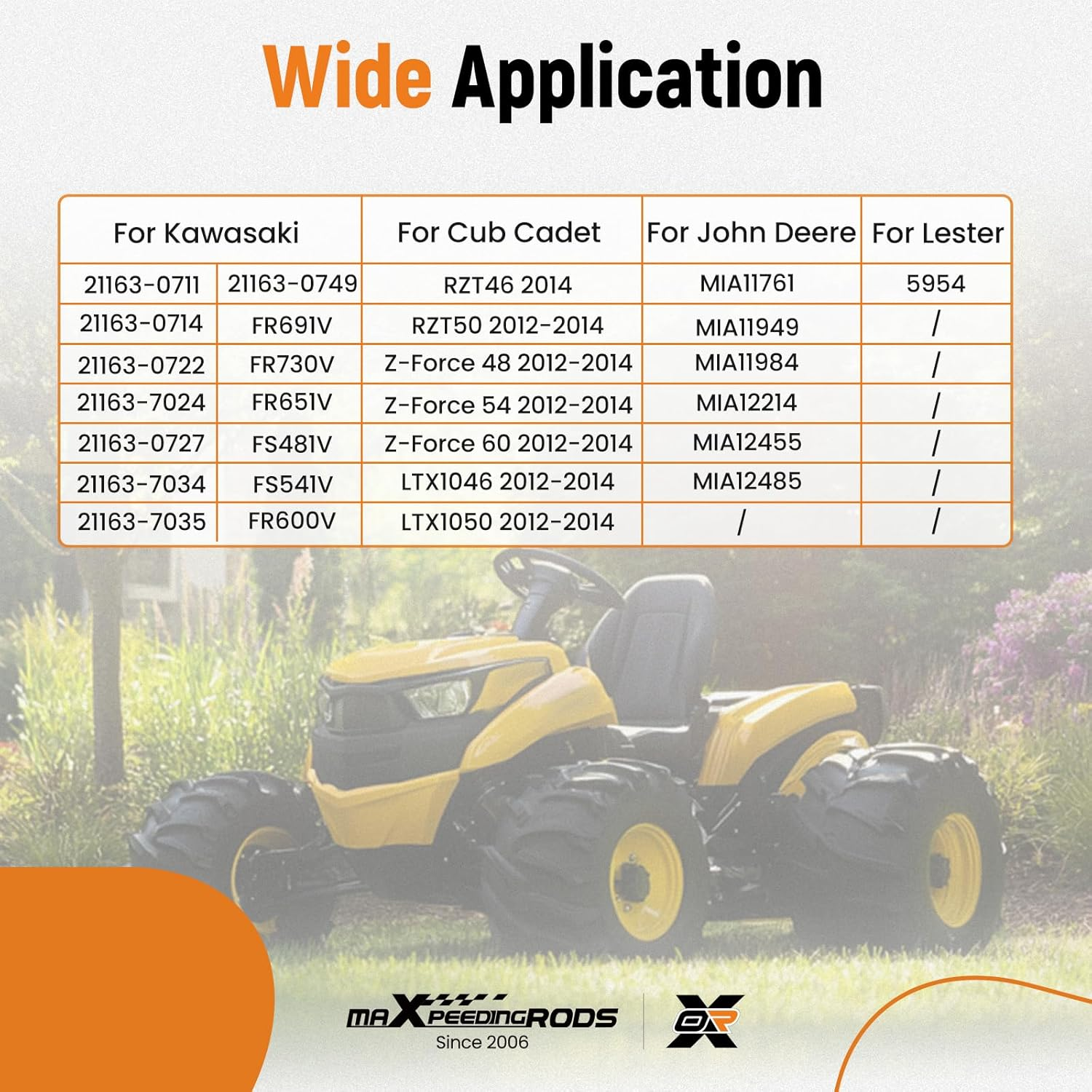 Maxpeedingrods Starter Motor for Kawasaki for Cub Cadet Mower FR691V, FR730V, FS541V, FS481V, FR600V, FR651V, 21163-0714, 21163-0727, 21163-7024, 21163-7034, 21163-7035, FR691V-AS04, Black image number 3