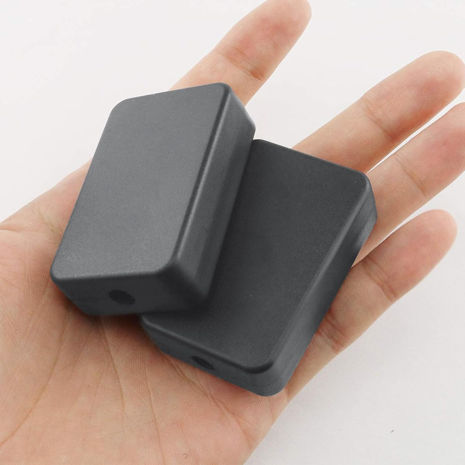 Hunken 4 Pcs Junction Box, Small Waterproof ABS Electrical Box for Electronic Projects, Hobby Use, 55 X 35 X 15 MM, Black image number 6