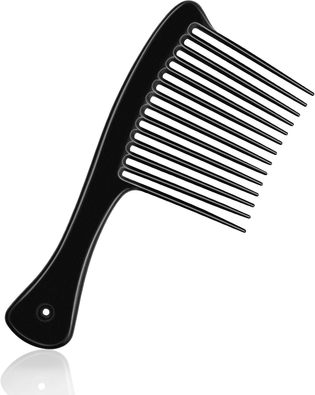 Wide Tooth Comb, Large Thickened Hair Comb, Shower Combs for Wet Curly Straight Hair, round Comb Teeth, No Hair Damage (Black, One Size) image number 2