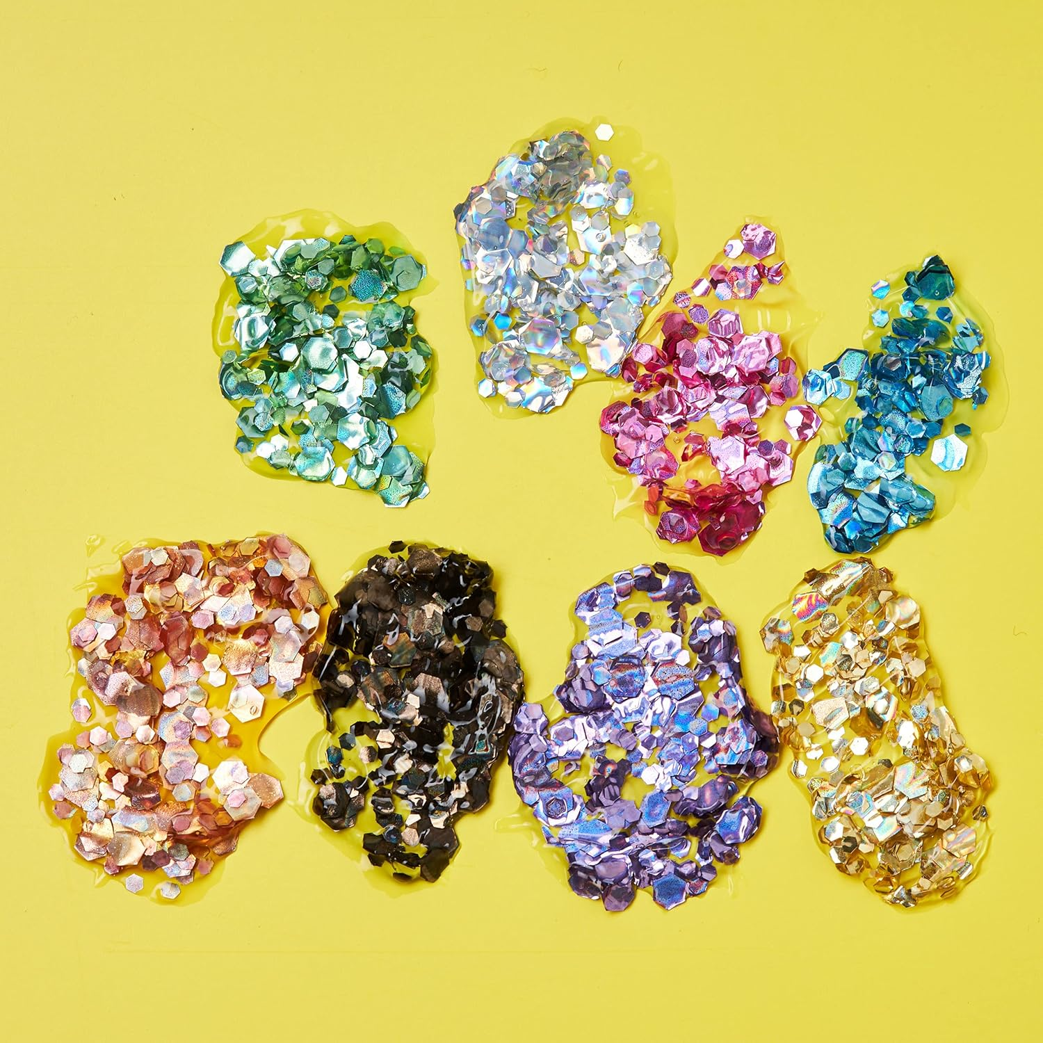 Holographic Chunky Face & Body Glitter Gel by Moon Glitter - 12Ml - Black - Glitter Face Paint