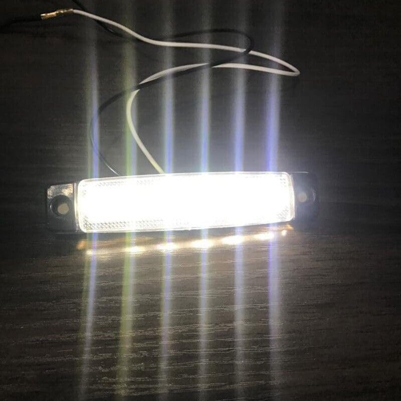 AIMALL 10X 12V Marine Boat LED Deck Courtesy Lights Waterproof White Stern Transom Lamp, Long Lifespan & Energy Efficient, 3.78" X 0.79" X 0.39" image number 4