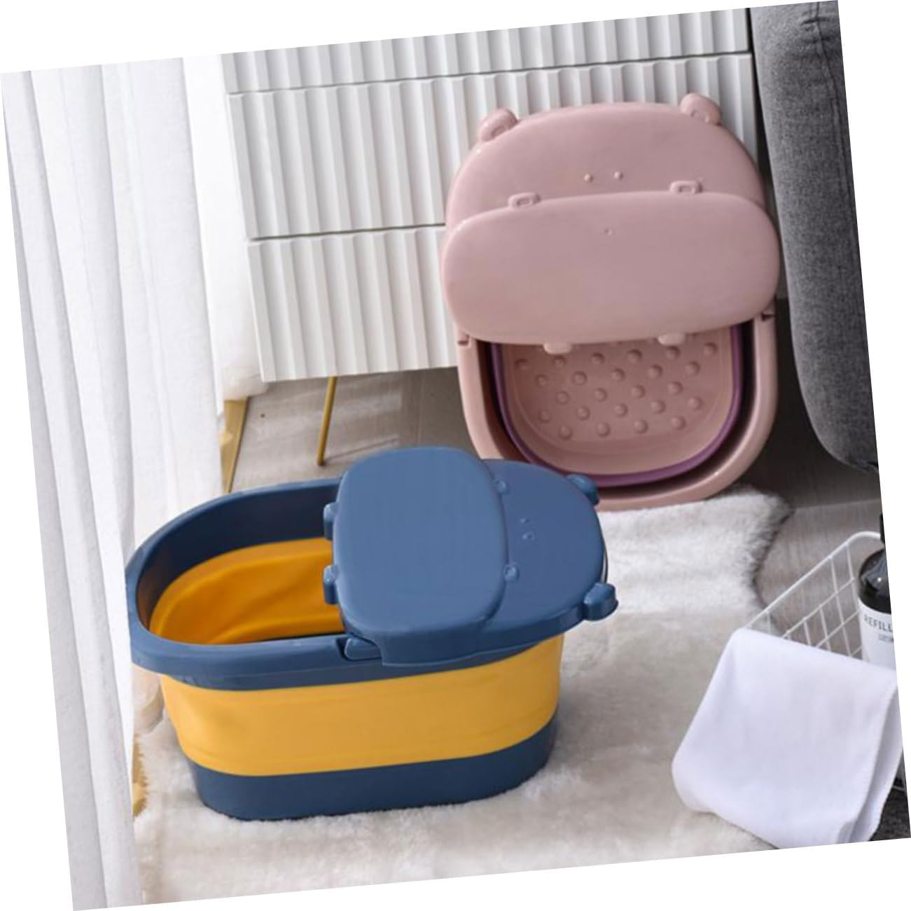 Beavorty Self-Massage Relief Foot Barrel Large Capacity Soak Foot Bucket for Tiredness image number 3