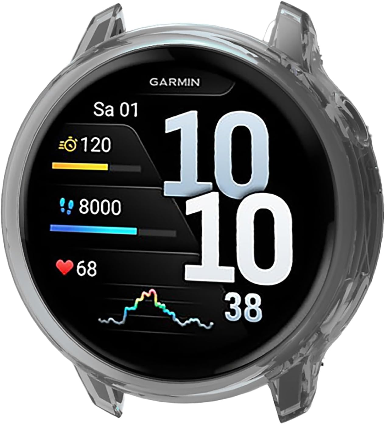 GIOPUEY Case Compatible with Garmin Venu 4 41 Mm, Pack of 2, Soft TPU, Shock Resistant Cover - Transparent + Transparent image number 5