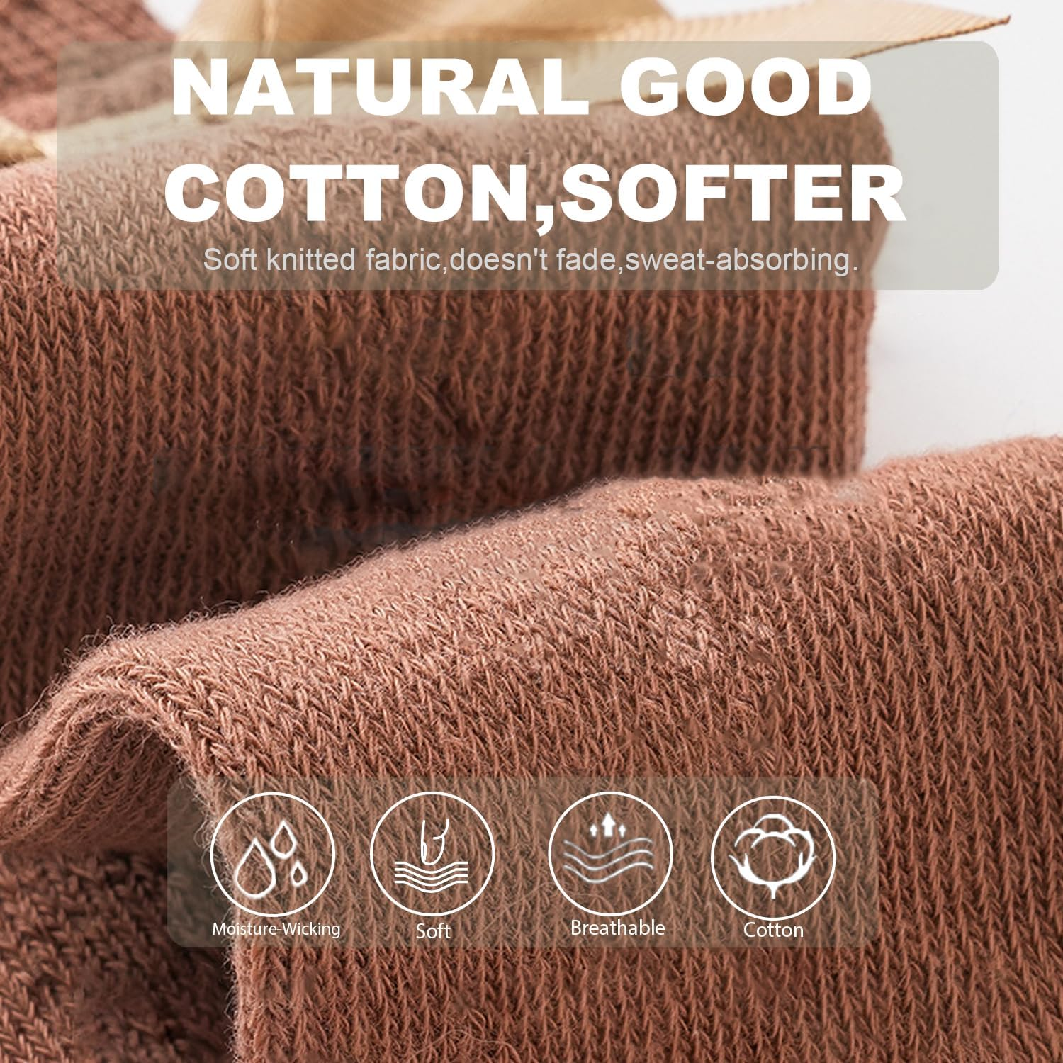 5 Pairs Baby Girls Knee High Socks, Infant Toddler Breathable Knit Bow Stockings Ruffle Knee High Socks Newborn Girls Long Stocking Socks Tube Ruffled Dress Socks Soft Cotton Princess Frilly Socks image number 5