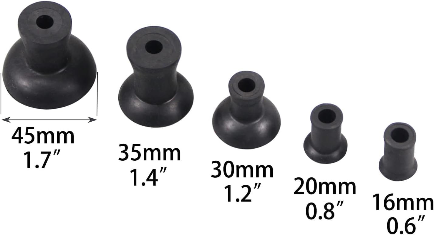 Valve Lapping Tool Kit &ndash; Engine Valve Lapping Attachment Tool for Drill Valve Grinding Kit with 5 Attachable Suction Plates image number 3