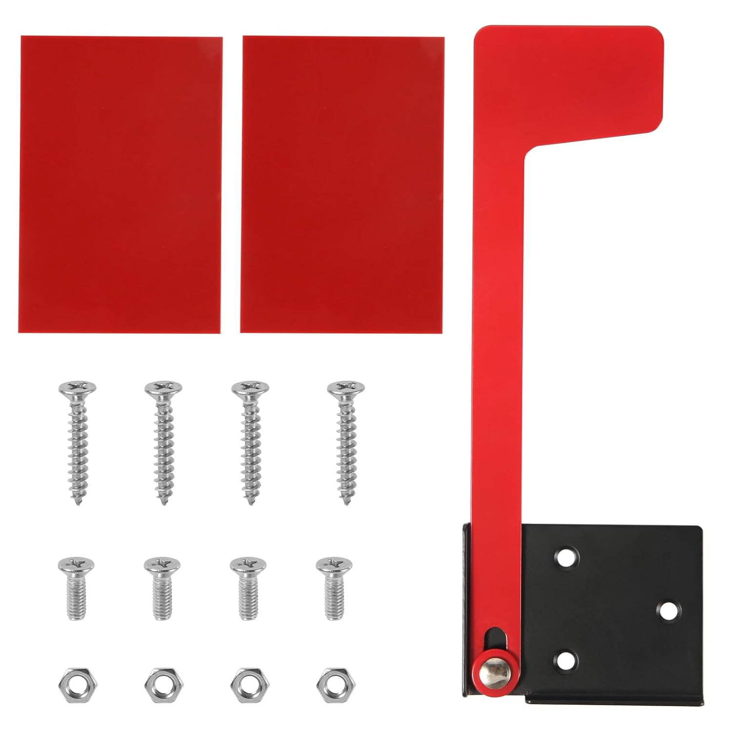 NQEUEPN Mailbox Flag, Professional Replacement Flag for Mailbox Mental Red Mailbox Flag Replacement Kit No Tools Required Mailbox Flag for Wall & Post Mount image number 2