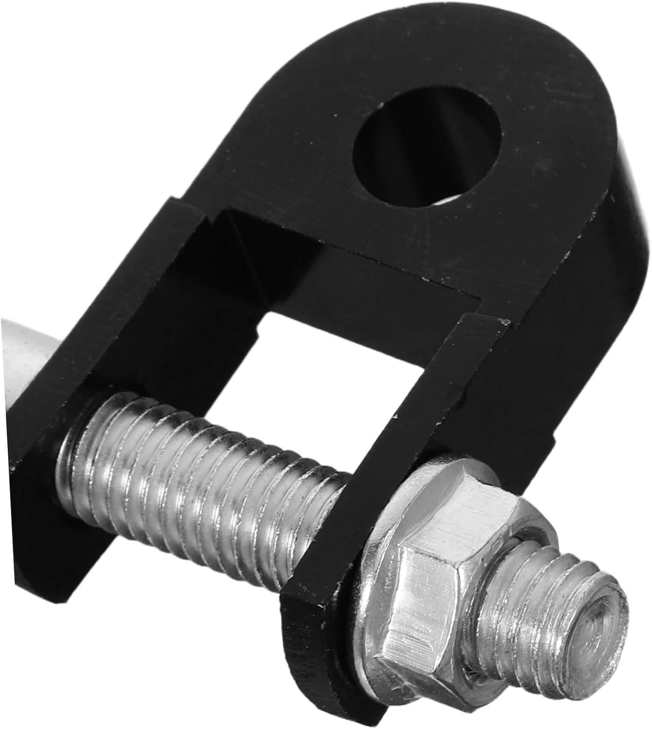 Ipetboom 1 Pair Motorcycle Shock Absorbers Riser Durable Height Extension for Motorcycles Electric Scooters Reduces Vibration Increases Suspension Travel Easy Installation Black - Silver image number 2