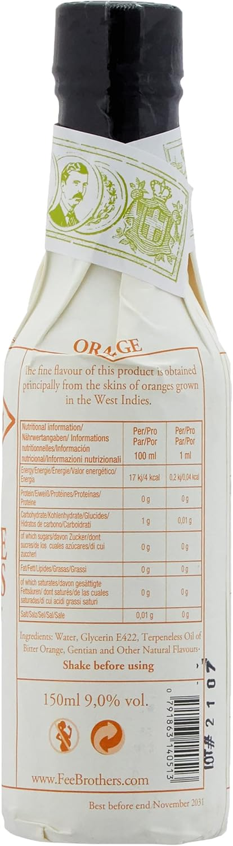 Fee Brothers West Indian Orange Bitters 150 Ml