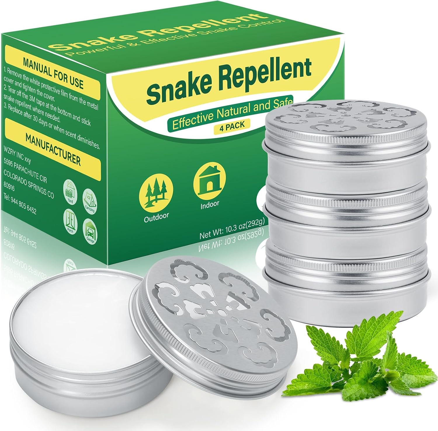 Snake Repellent for Yard Powerful, 4 Pack Snake Away Repellent for Outdoor Indoor, Pet Safe Snake Repellent for House Yard Garden Porch Garage Camping image number 2