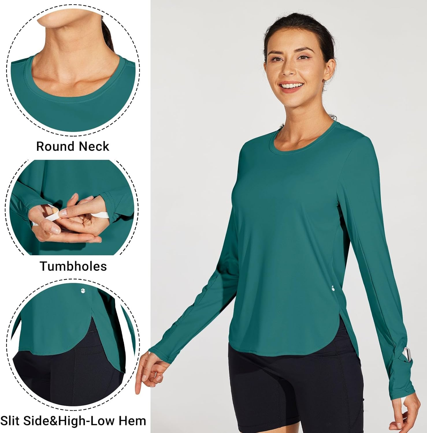 WILLIT Women'S Sun Shirts UPF 50+ SPF Long Sleeve Hiking Lightweight Quick Dry UV Protection Outdoor Clothing image number 2