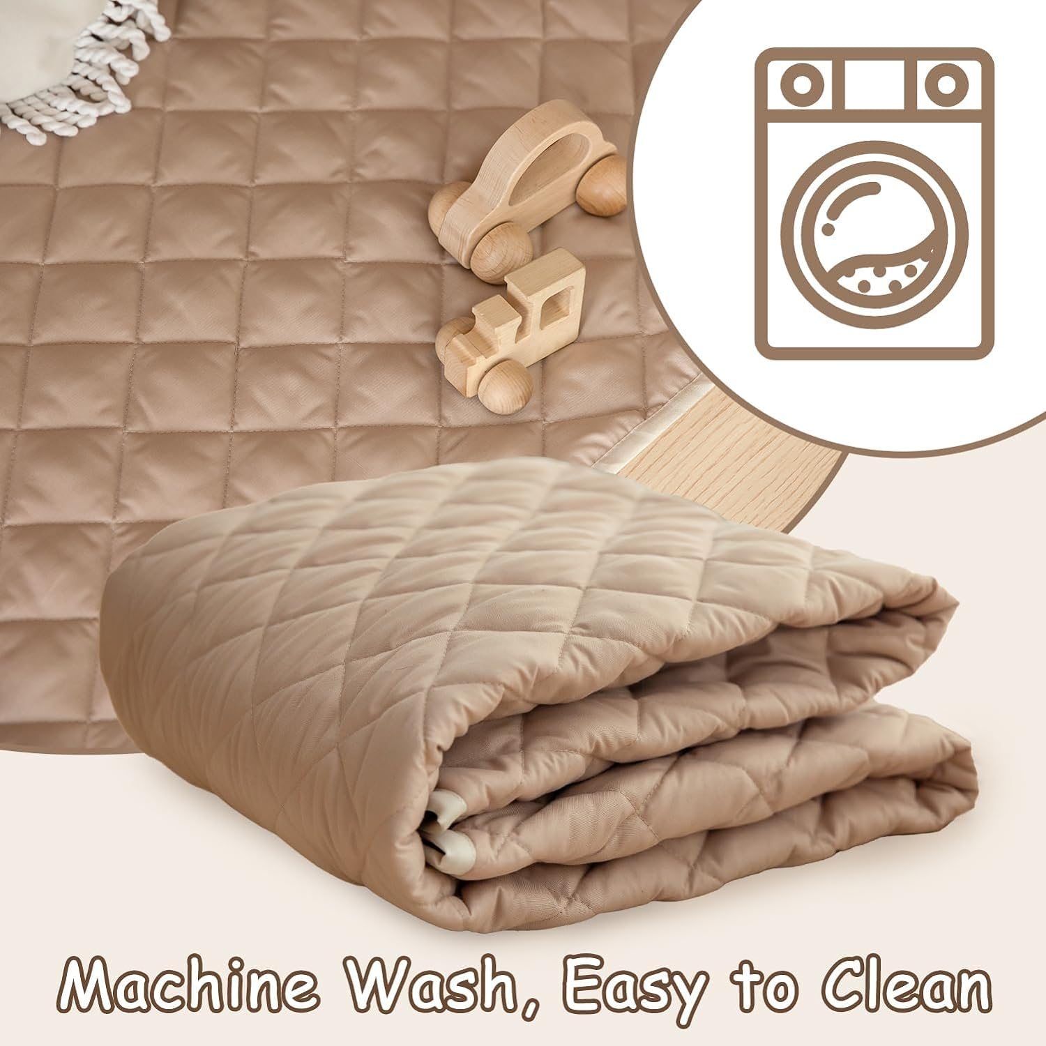 Large Kids Play Tent with Mat, XICEN Play Tent Indoor with Star Lights and Windows, Playhouse for Boys and Girls Aged 3+, Kid Tent with Mat Washable image number 1