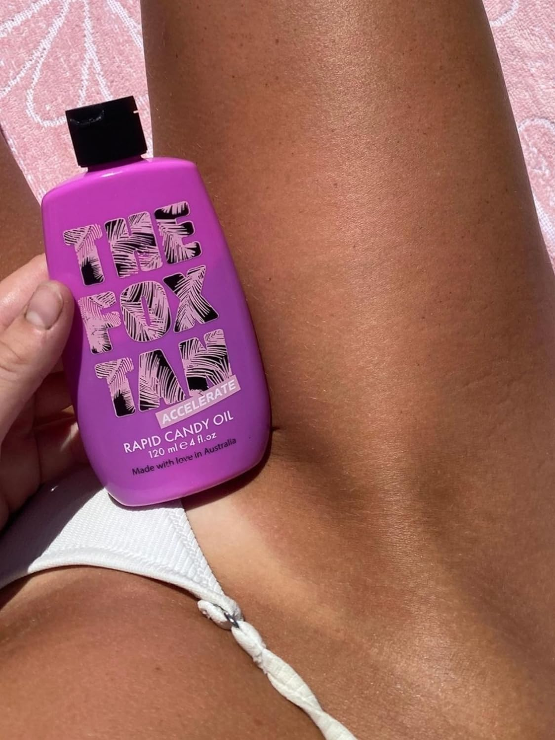 The Fox Tan Rapid Candy Oil, Accelerator Tanning Oil for Deeper & Darker Long-Lasting Tans, Creates Flawless Tan Skin, Vegan & Cruelty Free, 120Ml image number 5