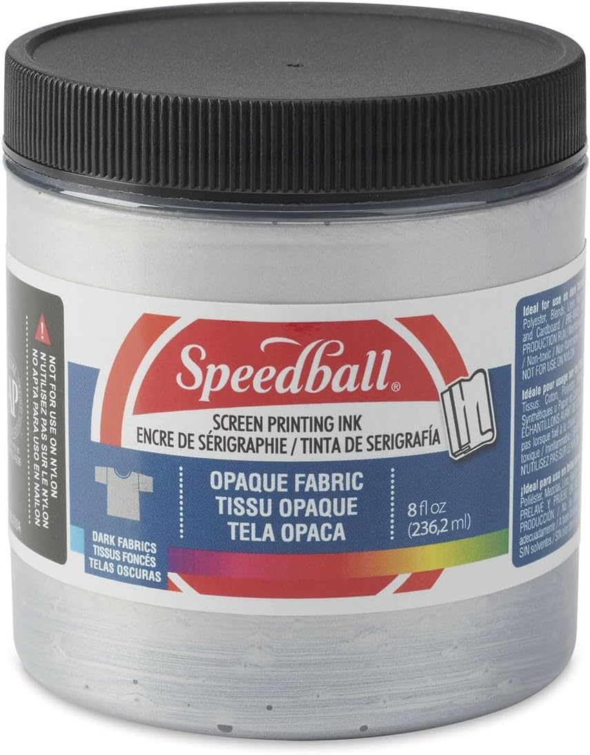 Speedball Opaque Fabric Screen Printing Ink Sherbert, 236Ml, Delivers Vibrant Colours, Superior Coverage, Ideal for Diverse Fabric, Paper and Cardboard Projects
