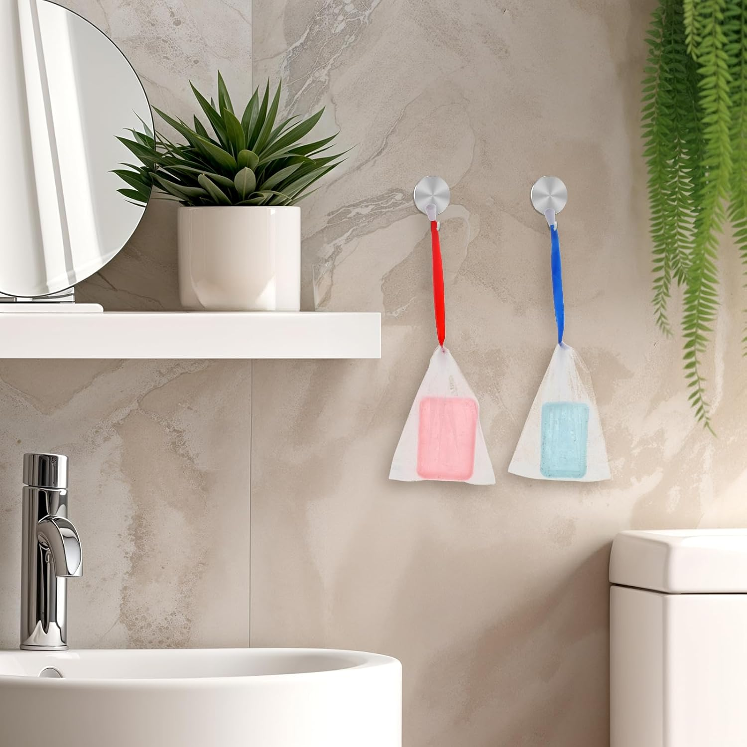 200 Pcs Soap Bag Handmade Bubble Mesh Bags Exfoliating Soap Pouch with Drawstring for Foaming and Drying Soft for Shower Body Facial Cleaning Tool Easy to Bubble and Store image number 6