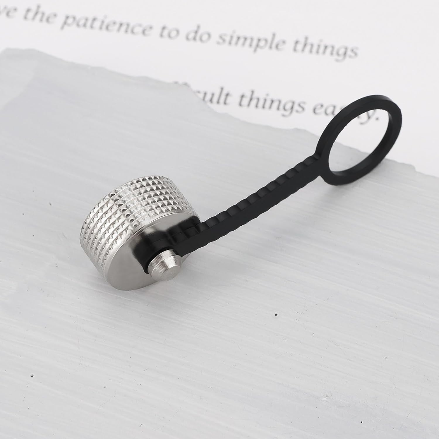 SG Store 5Pcs GX16 Aviation Connector Plug Cover Aviation Connector Metal Dust Cover Rubber Chain for Electronic Equipment Industrial Equipment image number 1