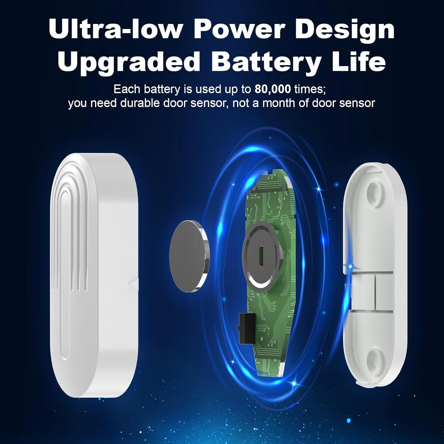 Daytech Door Sensor Chime Entry Alert Chime Wireless Door Window Open Alarm with 5 Volume Levels for Home Store Apartment Office Entrance, 1 Receiver & 1 Sensor image number 6