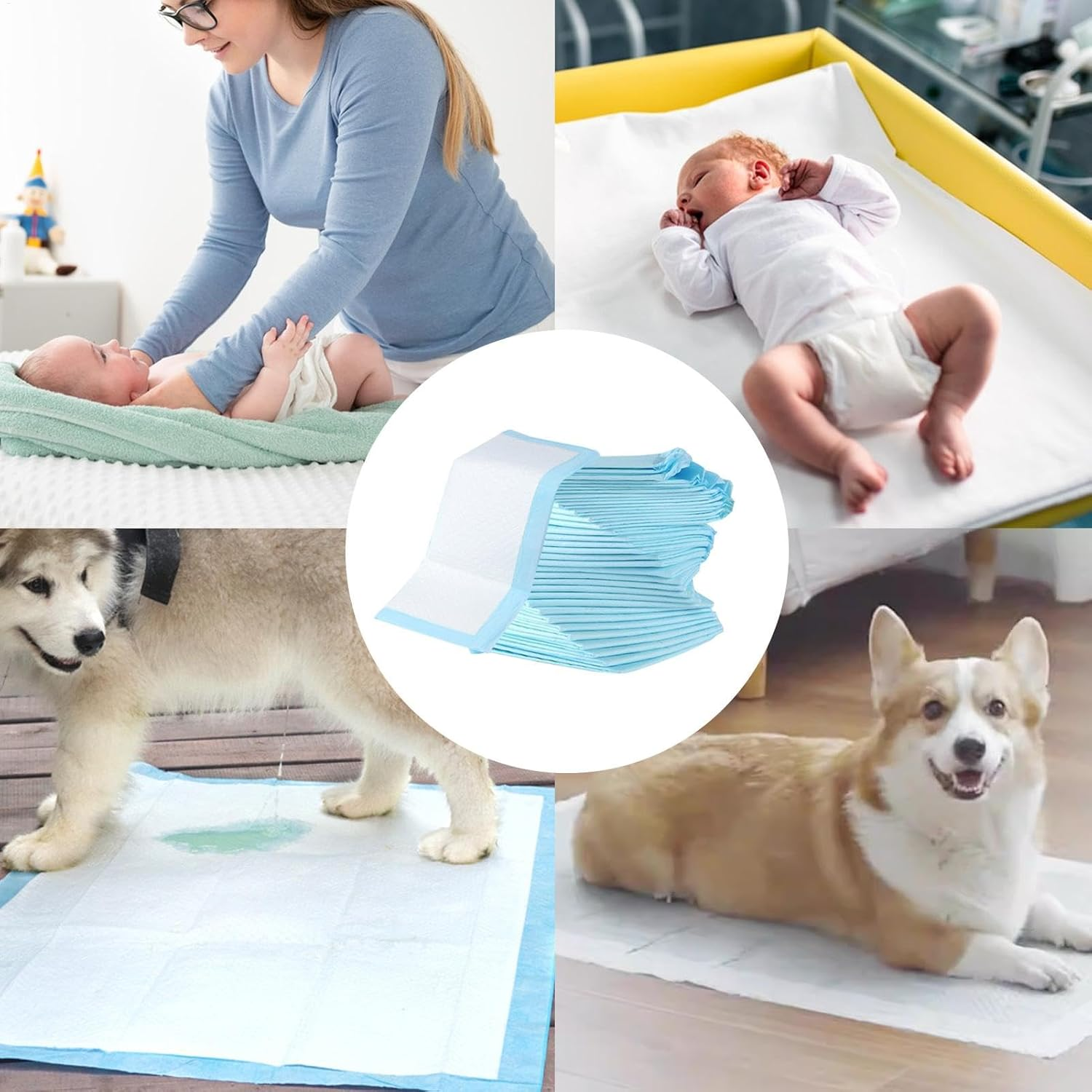 Changing Table Mats - Nappy Changing Mat Waterproof Changing Mat Pads | Nappy Changing Mat for Babies, Soft Changing Table Cover, Leakproof Mat for Elderly and Adult B image number 5