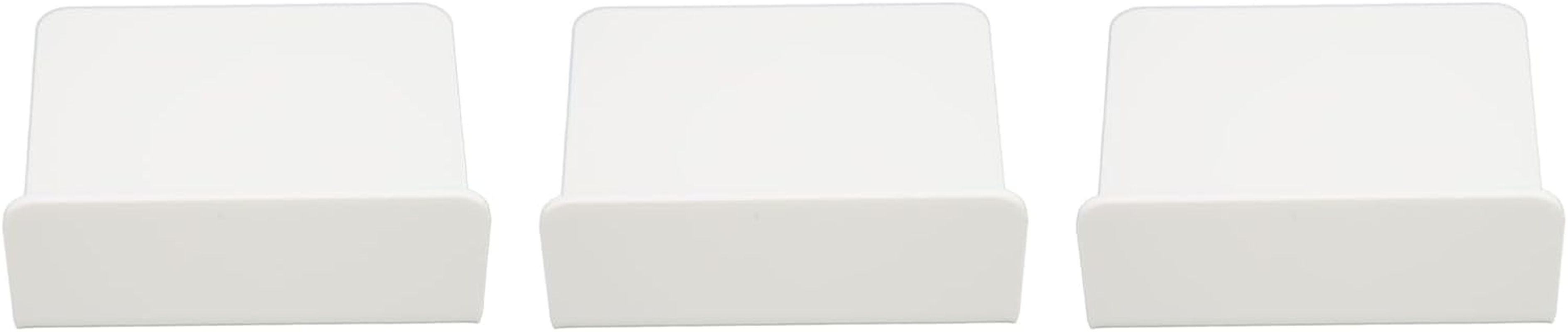 Small Security Cameras Wall Shelf Sturdy Acrylic Floating Shelves Set for Cameras and Baby Monitors, Easy Installation for Bedrooms and Offices (Black) (White) - Black image number 6