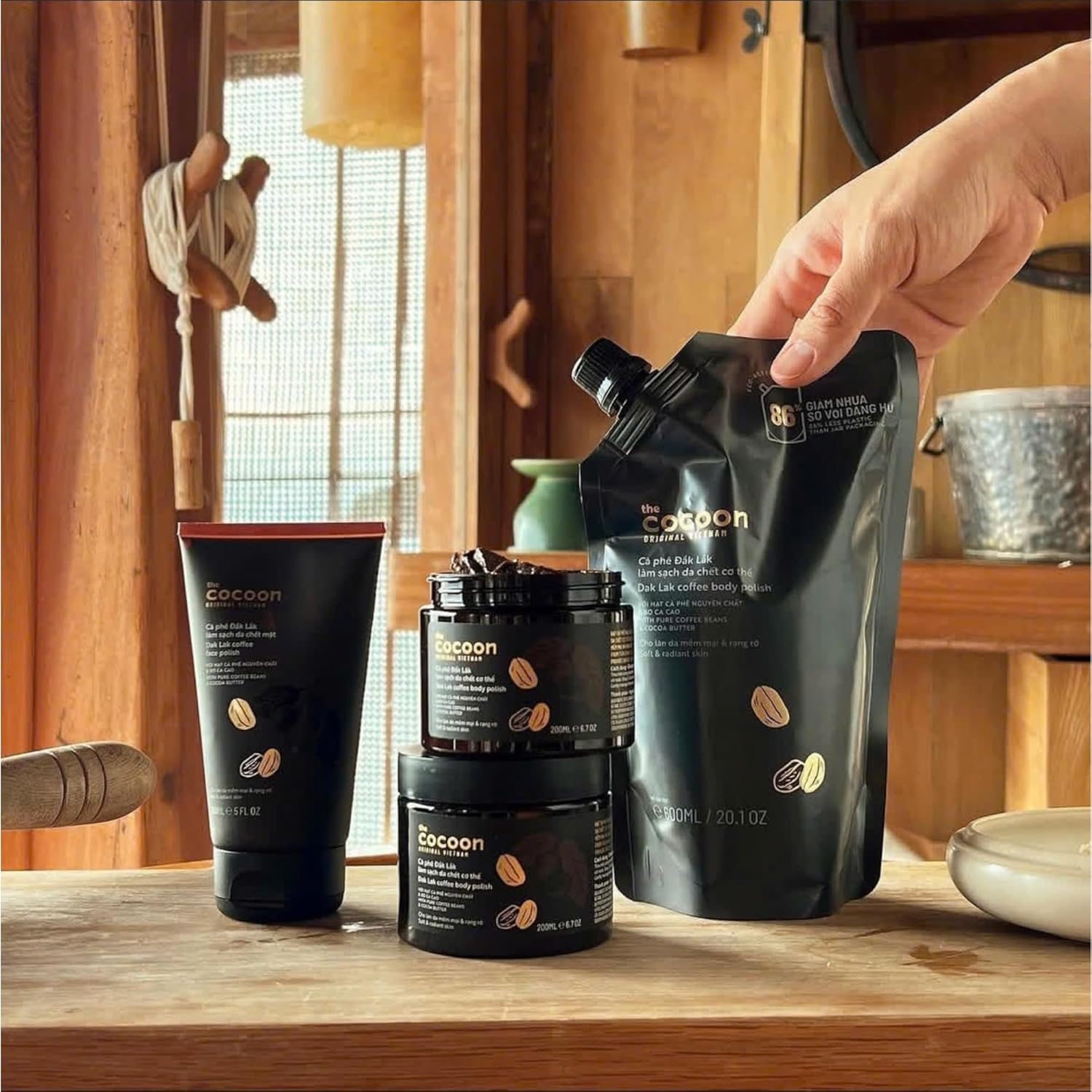 Cocoon Dak Lak Coffee Body Polish (600Ml) image number 2