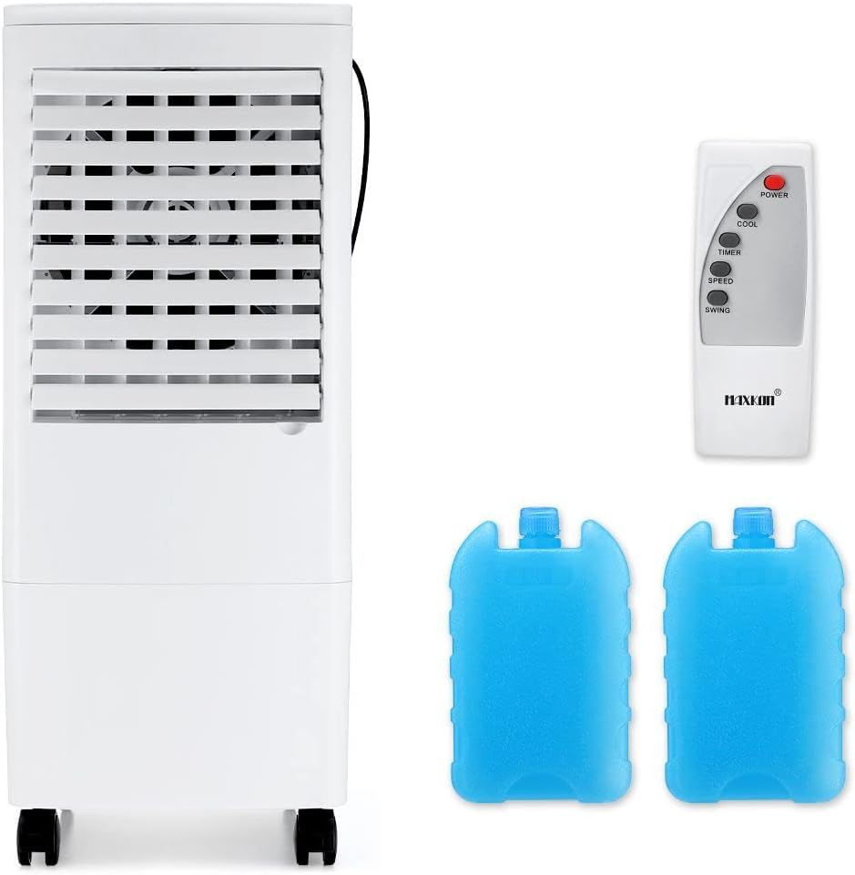 Maxkon Portable Air Cooler Evaporative Cooler Humidifier Purifier Cooling Fan, 20L Water Tank, with 2 Ice Crystal image number 6
