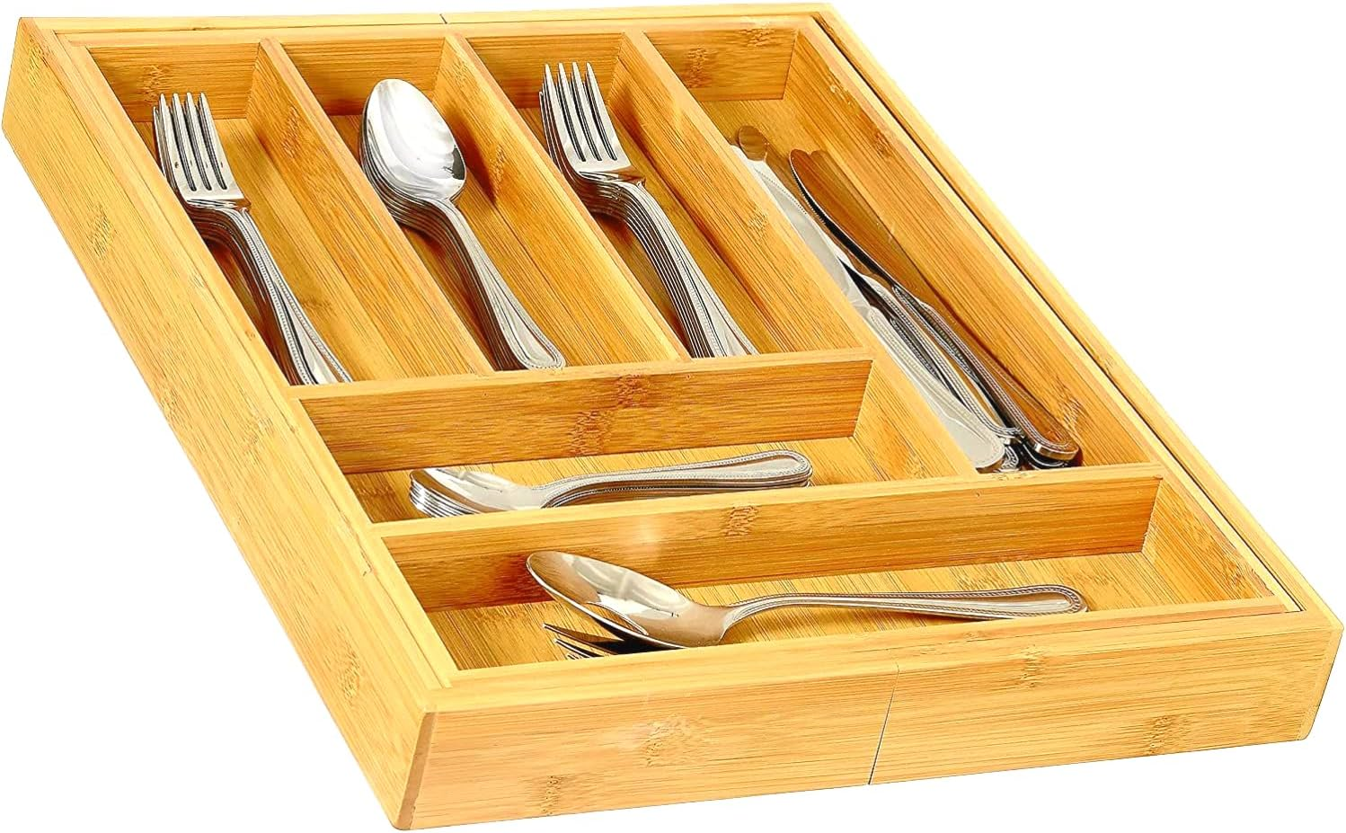 Home-It Expandable Use For, Utensil Flatware Dividers-Kitchen Drawer Organizer-Cutlery Holder