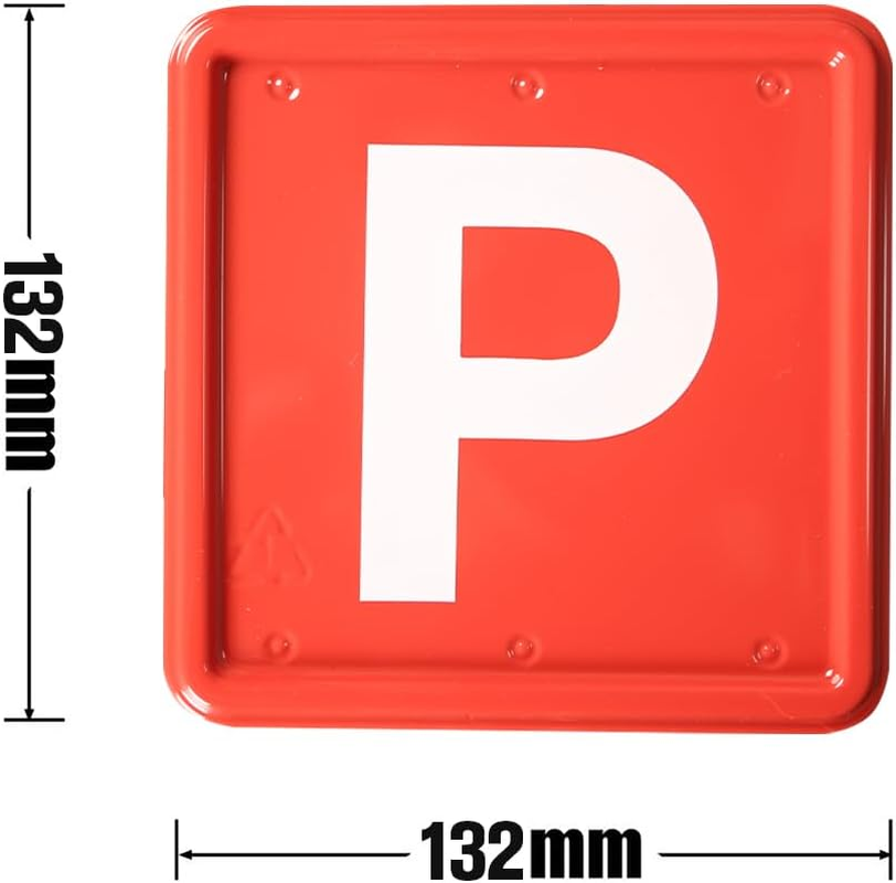 2Pcs Clip- Plate Holder - Easy Attach & Remove License Plate Clips - No Damage to Car or Number Plate - Universal Fit for All Vehicles (Red P) image number 2