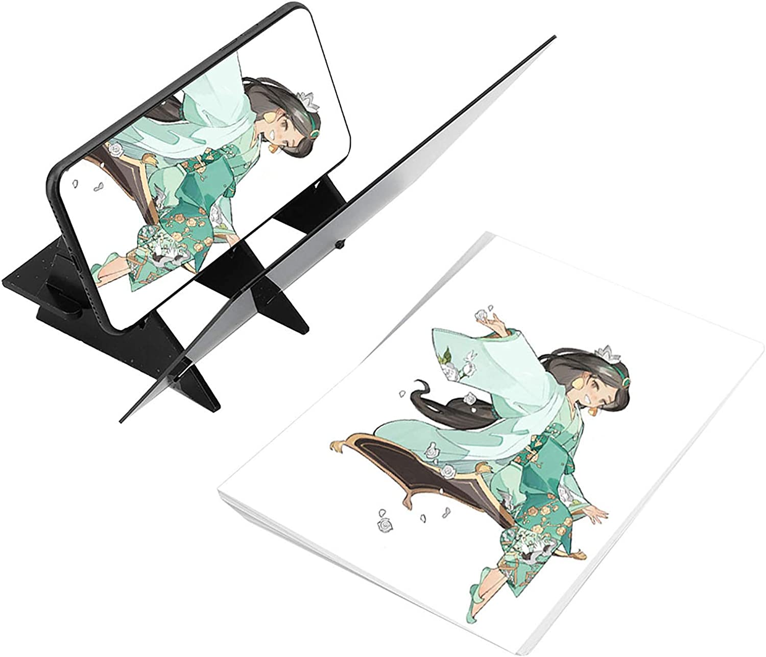 Optical Drawing Projector Tracing Board, Reflection Board DIY Sketch Painting Copy Mirror Projection Plate Animation Tracer Art Stencil Tool for Kids Artist Students Beginners Sketching image number 1