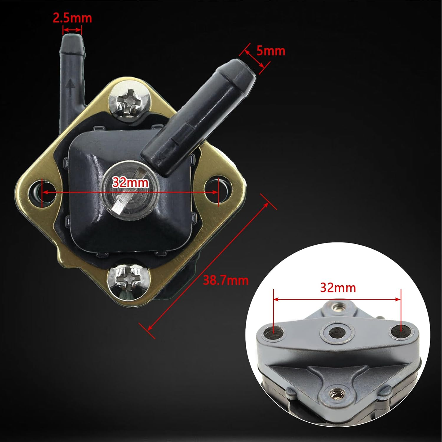 New Fuel Pump Assy for Johnson Evinrude Outboard 3-25 HP 18-7350 377927 388685 image number 3