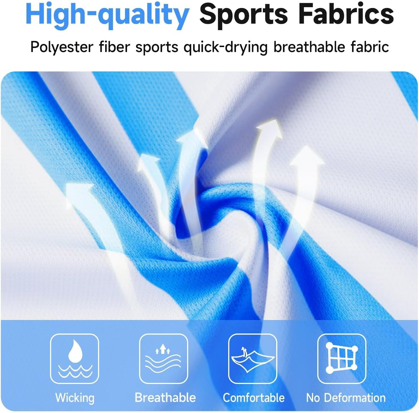 ZVCXOE Argentina Home Football Jersey Set No. 10 Children'S Jersey Football Training Suit #10 T-Shirt Shorts Socks Set Suitable for 5-13 Years Old image number 4