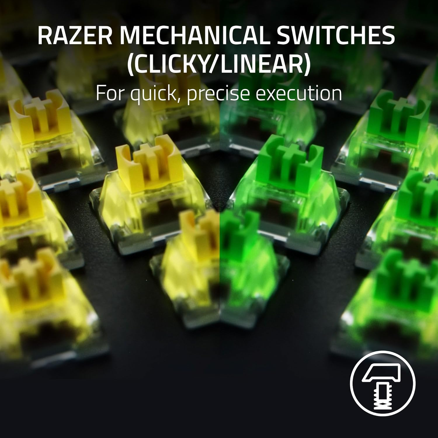 Razer Blackwidow V4 - Mechanical Gaming Keyboard with Razer Chroma&trade; RGB - Razer Yellow Mechanical Switches - Black image number 2