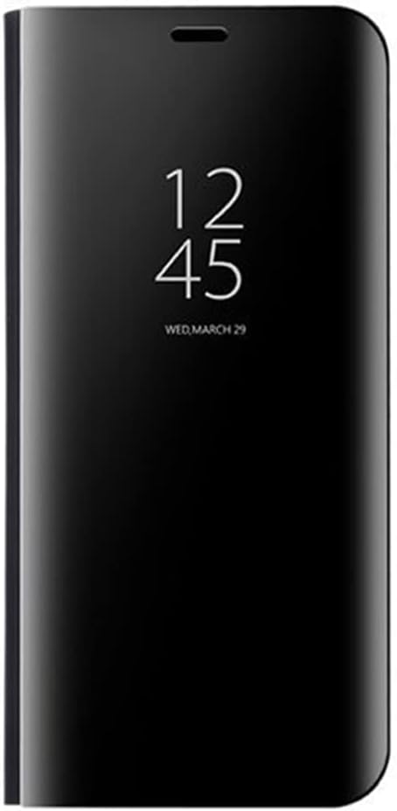 DEDUX Case Compatible with Samsung Galaxy S25 plus 5G Clear View Stand Case, Mobile Phone Case Flip Protective Case for Samsung Galaxy S25 plus 5G, Black