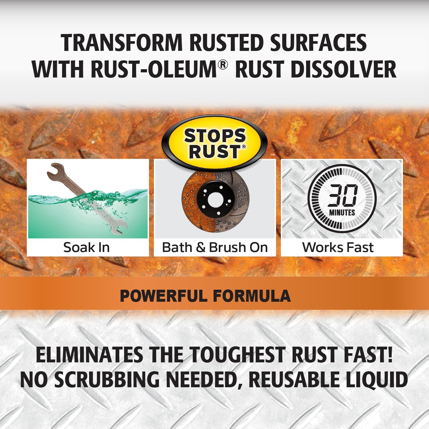 Rust-Oleum Automotive Rust Dissolver 946 Ml | Removes Rust & Corrosion from Metal Surfaces, Prepares for Painting & Restoration image number 4