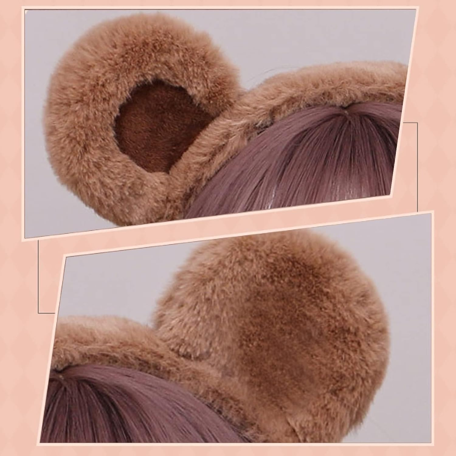 Bear Ears Headband Cute Party Headwear Face Wash Headband Animal Head Wear Fashion Hairband Valentine'S Day Hair Hoops Hair Accessories for Adult Kids Party Decoration image number 3
