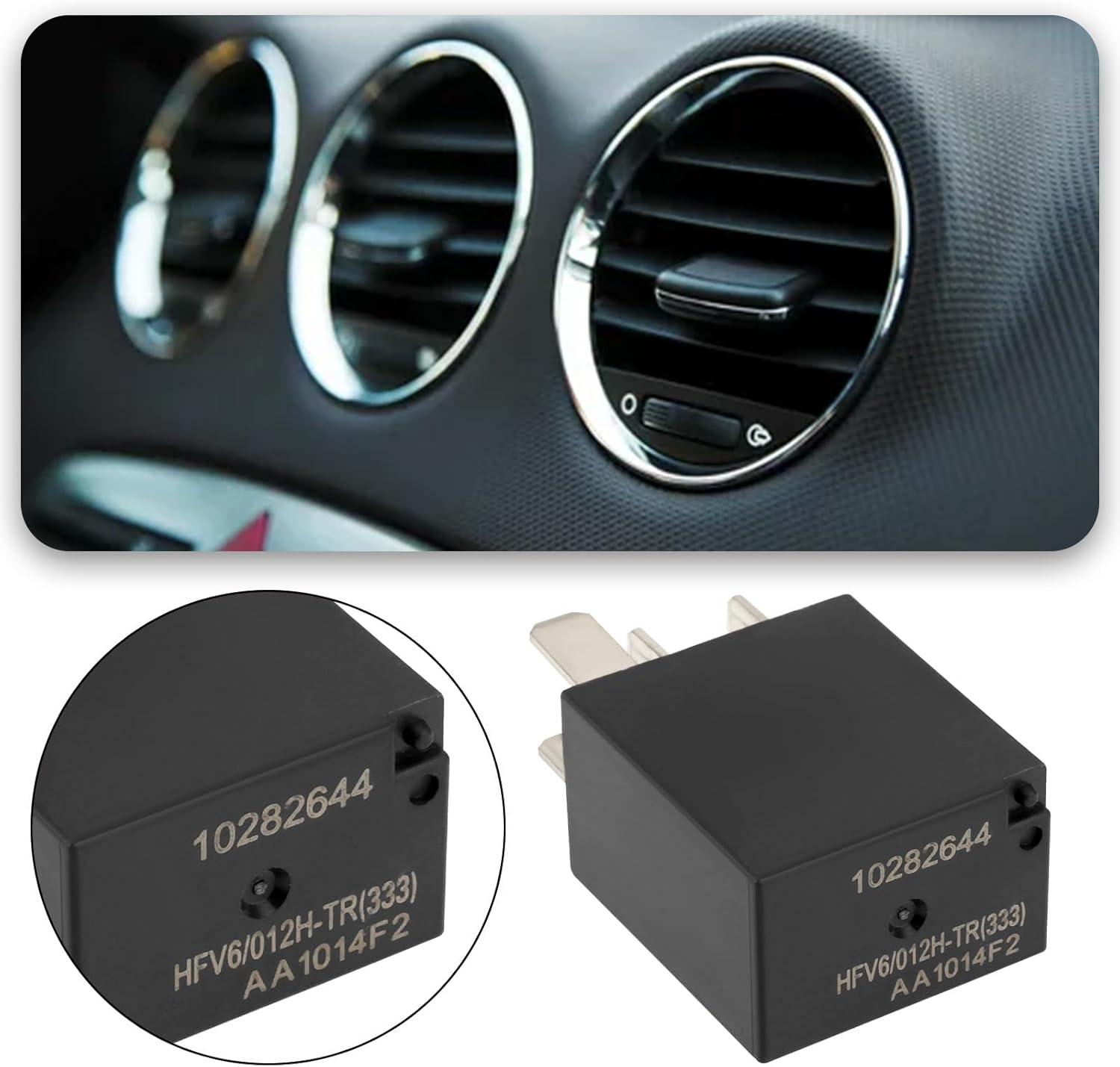 SING F LTD 2Pcs 12V 20A 4Pin HFV6/012H-TR New Energy Battery Car Air Conditioning Fan Relays Compatible with Lancia Compatible with Fiat Compatible with Alfa Romeo Black image number 3