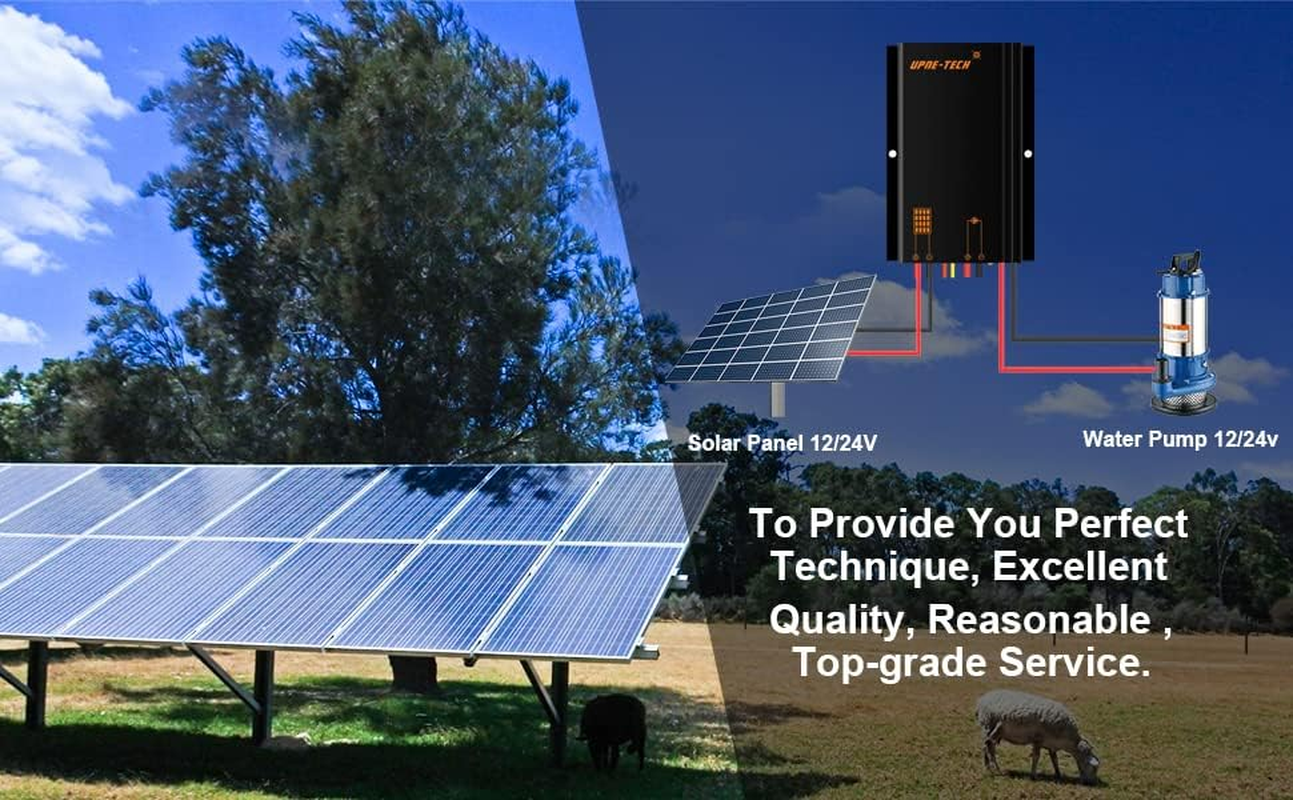 Solar Pump Controller, LCB 10A,IP68;DC Pump Controller,Linear Current Boosters Used in Solar Direct Pumping Applications;Compatible Models: 12V or 24 VDC Pumps; Input Voltage: 16 - 50 DC Volts PV Array.