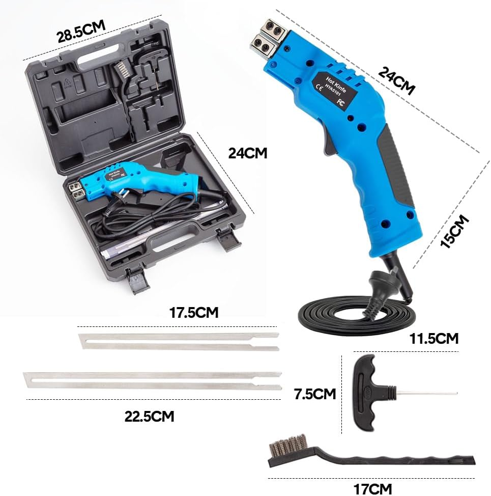 ALSTON 150W Electric Hot Knife Foam Board Cutter Tool Kit Styrofoam Foam Cutting Machine for Foam Board Insulation with Blade Brush and Storage Case AU Plug image number 3