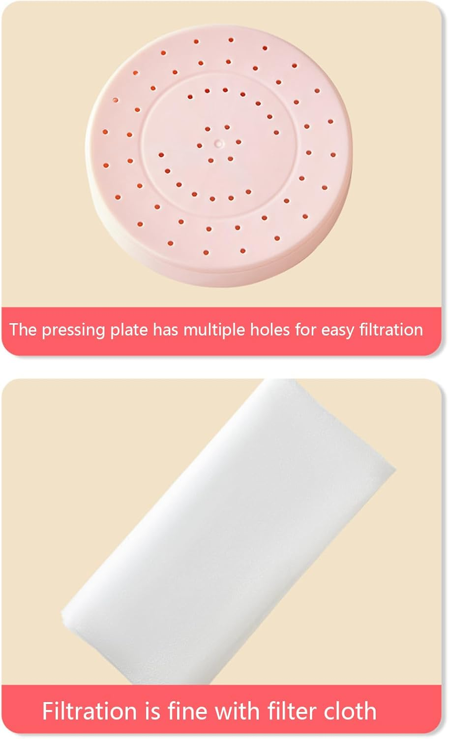 Yogurt Maker Strainer | Reusable Yogurt Filter with Cat Shape - Dustproof Safe Food Sieve Sifter for Coffee Milk Juicing Cooking Baking Tea Kitchen image number 2