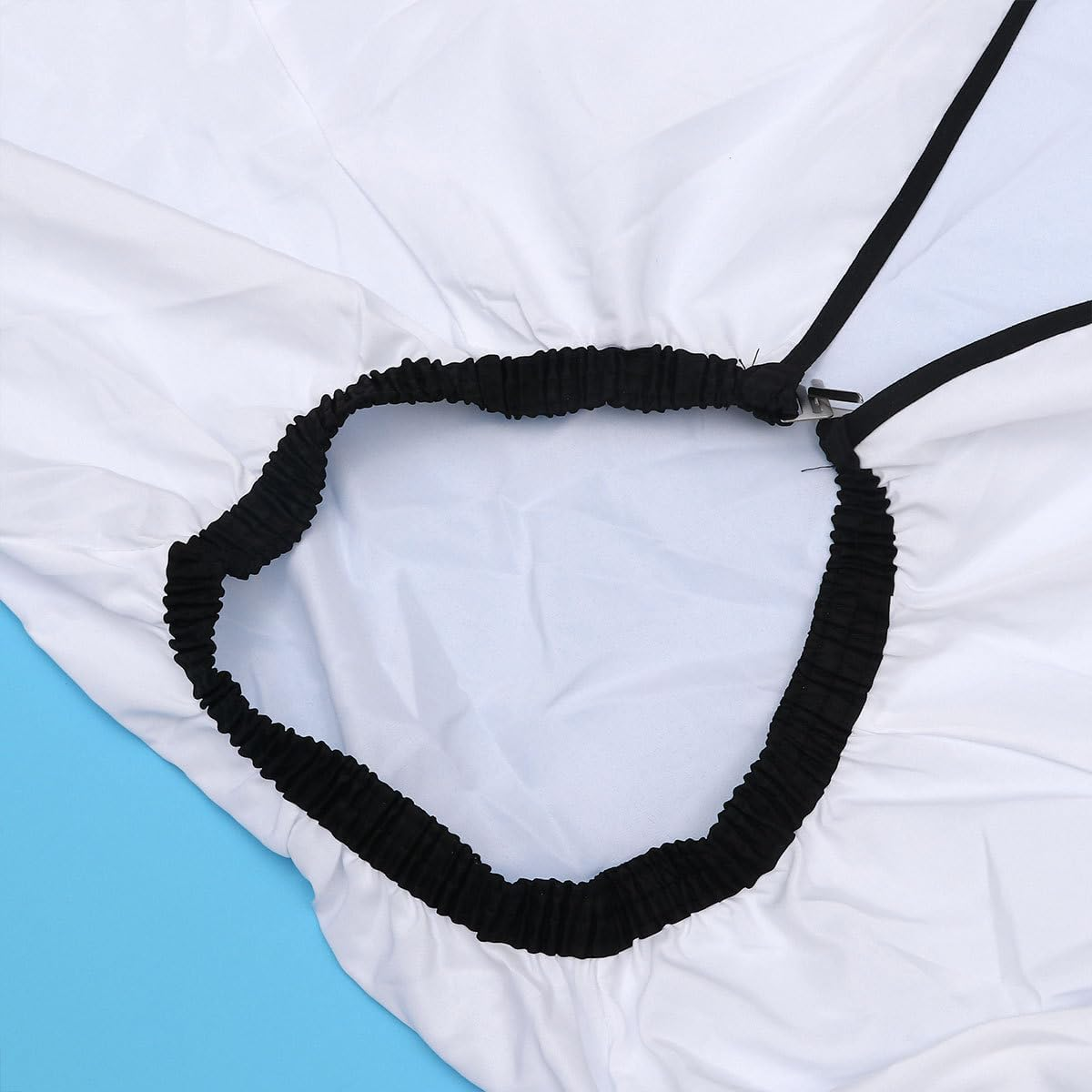 PACKOVE Waterproof White Hairdressing Cape with Sleeves, Extra Wide Hair Cutting Gown for Salon and Barber Shop Use image number 4