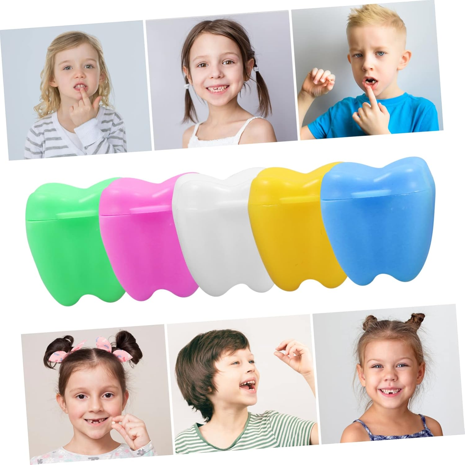 12Pcs Teeth Storage Box Keepsake Case Tooth Holders for Boys and Girls Keepsake Storing image number 4