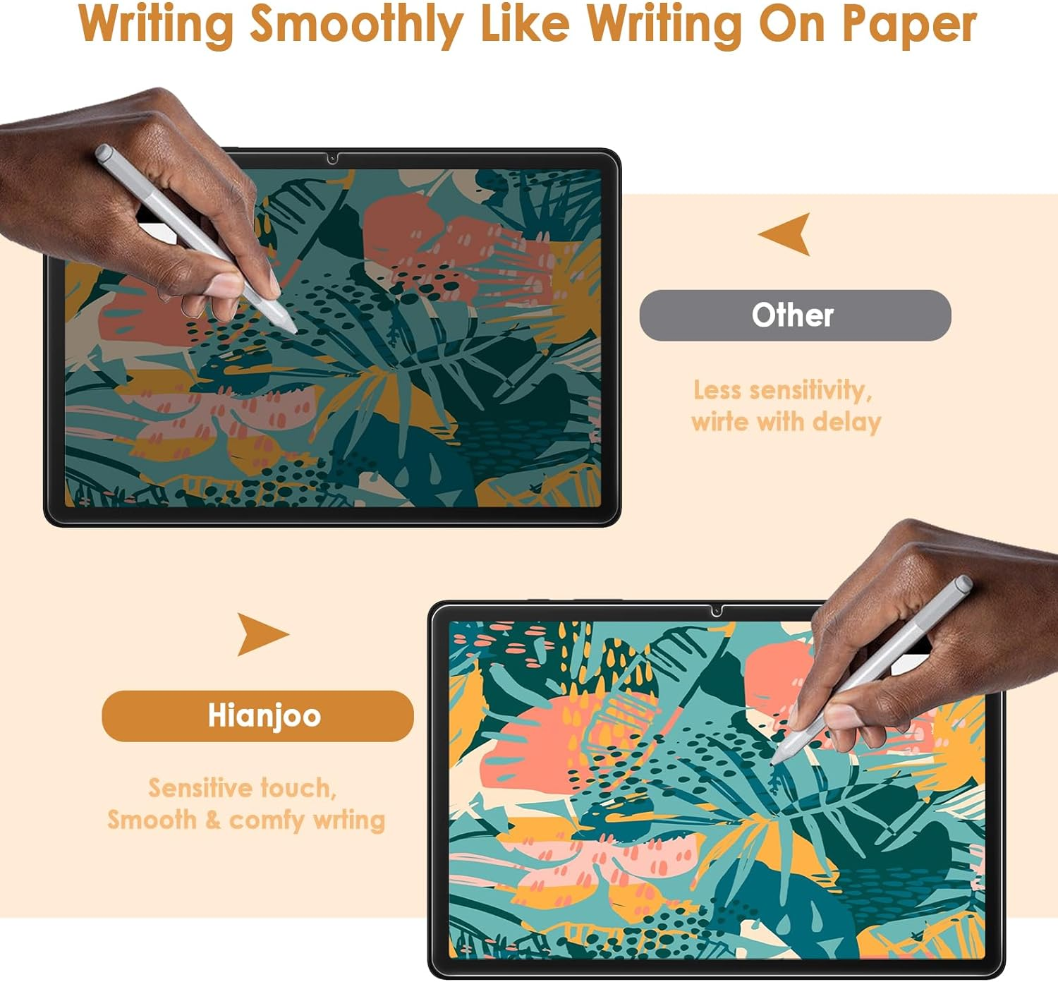 Hianjoo [2-Pack] Screen Protector Compatible with Samsung Galaxy Tab A11+ / A9+ / A9+ Kids Edition 11", [HD Clarity] [9 Hardness] Tempered Glass Replacement for Samsung Galaxy Tab A11 plus / A9 Plus image number 2