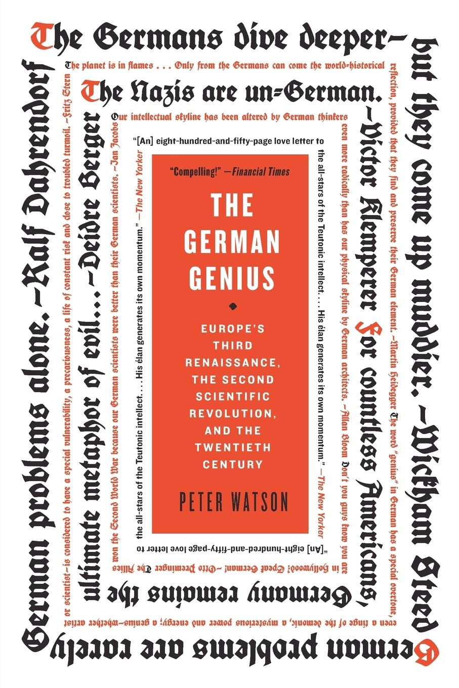 German Genius, The: Europe'S Third Renaissance, the Second Scientific Revolution, and the Twentieth Century image number 1