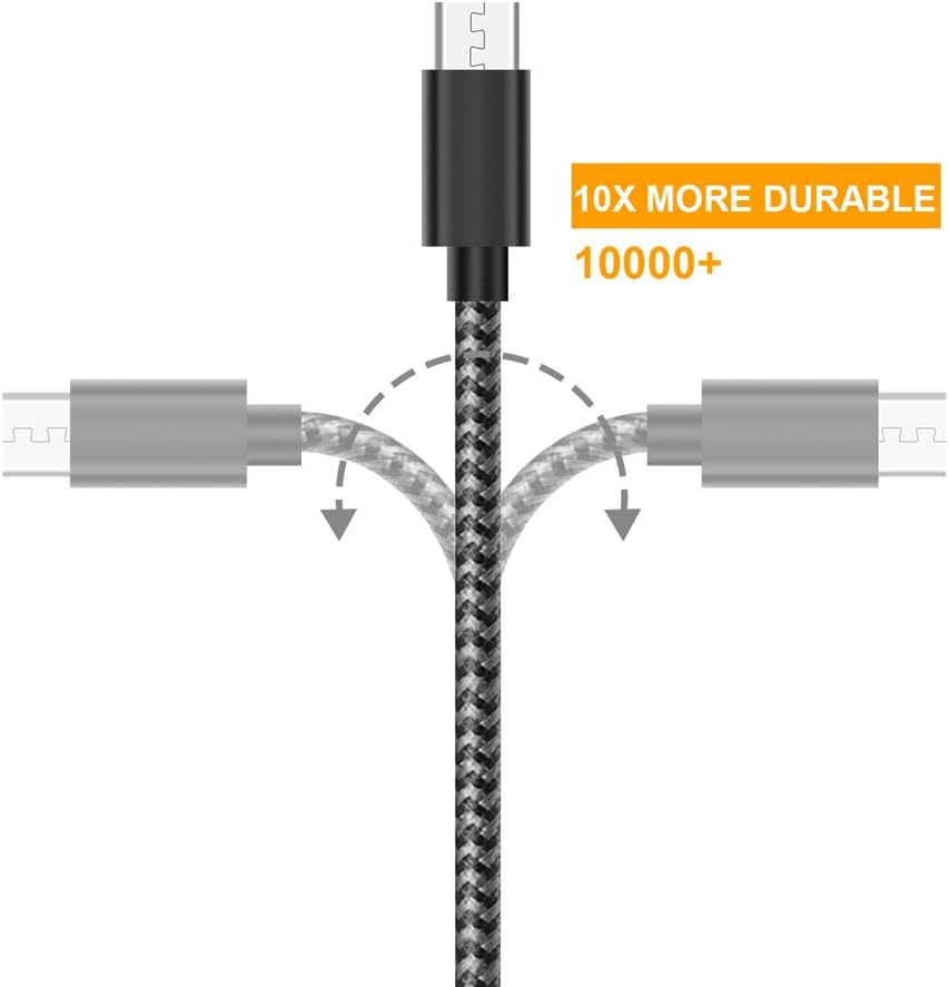 G GOPALA Micro USB Cable Android Charger [6-Pack 5Ft] Nylon Braided Fast Sync&Charging Cord for Android, Samsung, Nexus, LG, HTC, Nokia, Sony, and More image number 1