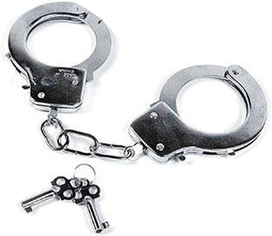 Chrome Plated Handcuffs Toy
